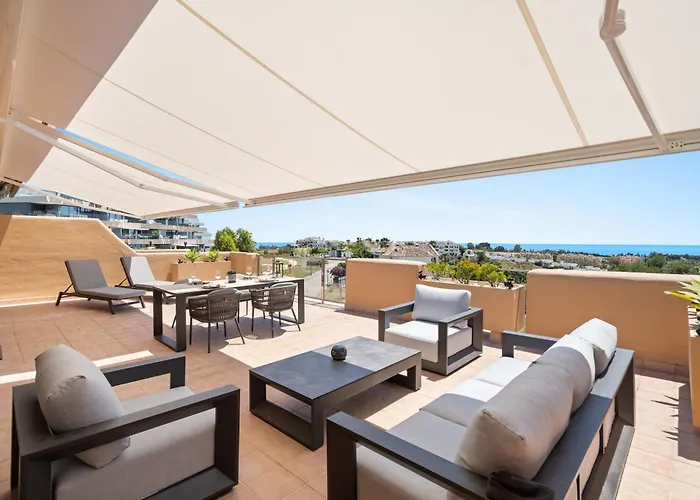 Apartament Luxe 2Br Penthouse - 55M2 Rooftop Terrace - Sea View And Pools Estepona